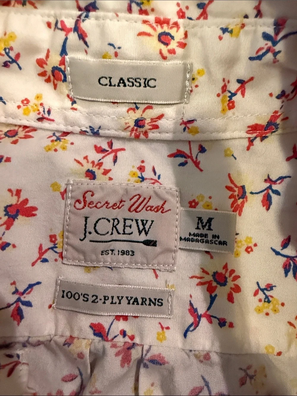 2 J.Crew secret wash shirt sleeve button ups